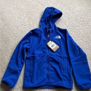 The North Face Kids fleece Blue Hoodie
